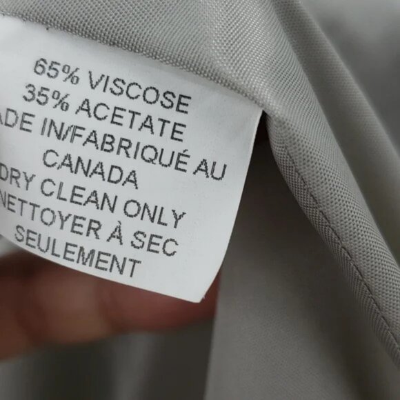 Vivian Shyu silver grey classic women's long coat blazer size 8 - Picture 5 of 6